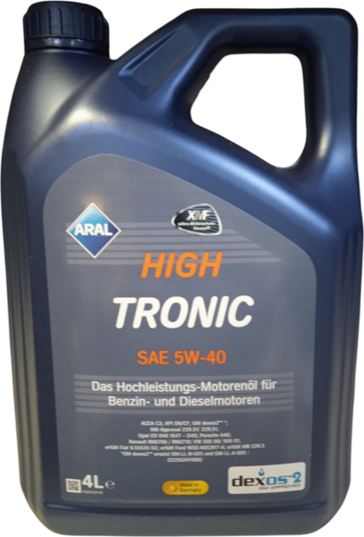 Изображение товара Моторное масло Aral HighTronic 5W40 (4л)