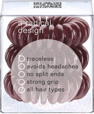 Изображение товара Набор резинок для волос Invisibobble Chocolate Brown