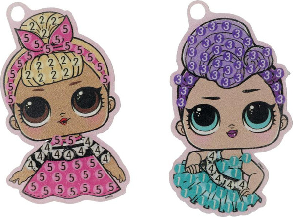 Изображение товара Набор алмазной вышивки MultiArt Брелоки ЛОЛ / DIAMONDLOL-128655