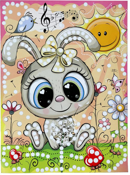 Изображение товара Набор алмазной вышивки MultiArt Кристальная мозаика Зайка / CRYST-114765