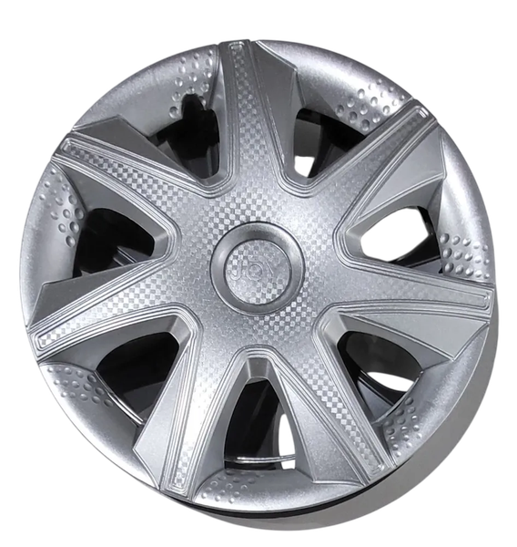 Изображение товара Набор колпаков LION Джой 14" карбон пруж. AK1448 (2шт, серебристый)