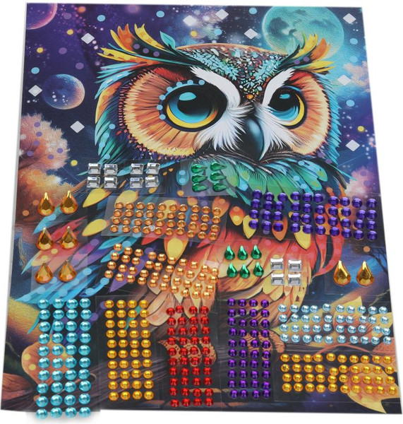 Изображение товара Набор алмазной вышивки MultiArt Кристальная мозаика Сова / CRYST-114750