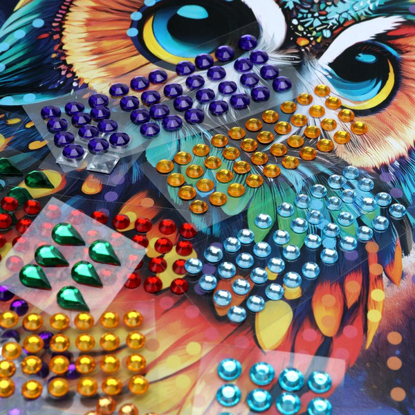 Изображение товара Набор алмазной вышивки MultiArt Кристальная мозаика Сова / CRYST-114750