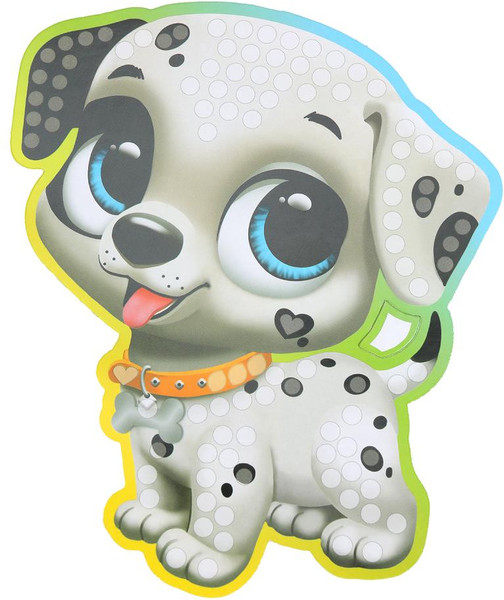 Изображение товара Набор алмазной вышивки MultiArt Кристальная мозаика фигурная Песики / CRYSTFIG-114797