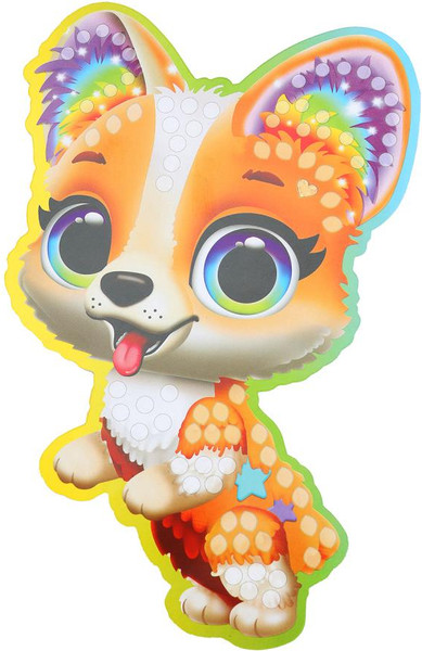 Изображение товара Набор алмазной вышивки MultiArt Кристальная мозаика фигурная Песики / CRYSTFIG-114797