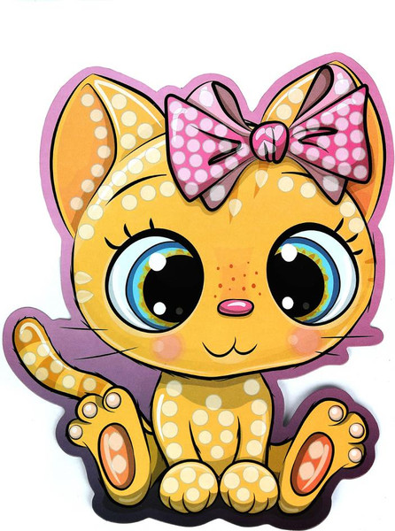 Изображение товара Набор алмазной вышивки MultiArt Кристальная мозаика фигурная Корги и Кот / CRYSTFIG-114792