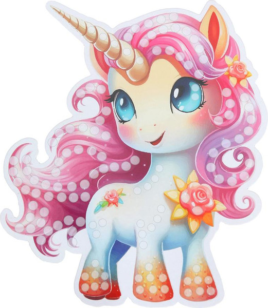 Изображение товара Набор алмазной вышивки MultiArt Кристальная мозаика фигурная Единороги / CRYSTFIG-114799