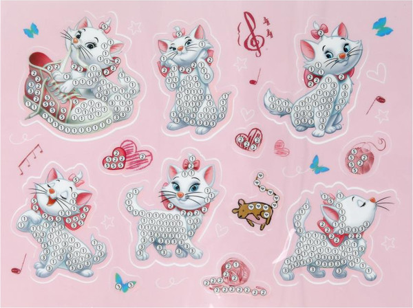 Изображение товара Набор алмазной вышивки MultiArt Стикер Кошечка Мэри / STICK-MAR-129536