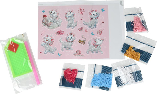 Изображение товара Набор алмазной вышивки MultiArt Стикер Кошечка Мэри / STICK-MAR-129536