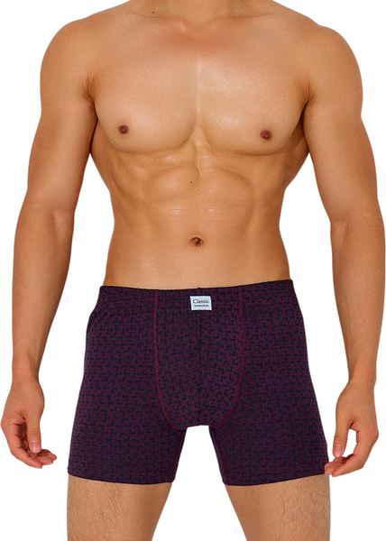 Изображение товара Трусы мужские Mark Formelle 411143 (р.90-100, геометрия на темно-пурпурном)
