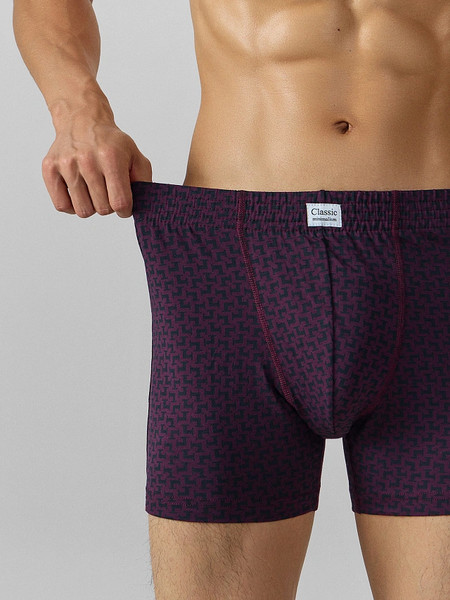 Изображение товара Трусы мужские Mark Formelle 411143 (р.102-112, геометрия на темно-пурпурном)