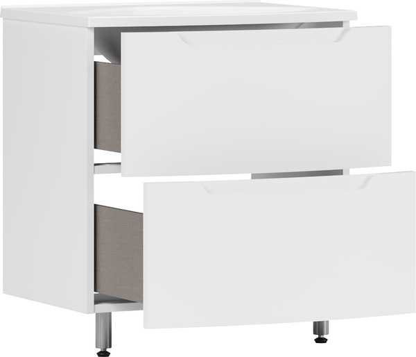 Изображение товара Тумба под умывальник Belux Ганновер Н 70-02 (1, белый глянец)