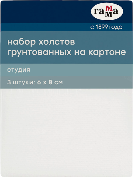 Изображение товара Набор холстов для рисования ГАММА Студия / 28010608 (3шт)