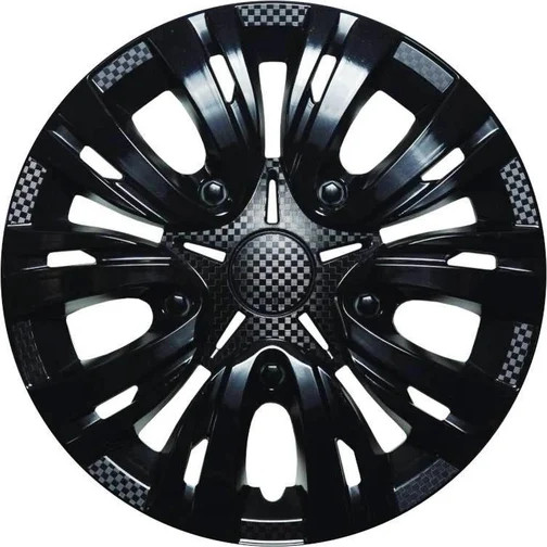 Изображение товара Набор колпаков LION Лион 14" карбон пруж. LW1409 (2шт, черный глянец)