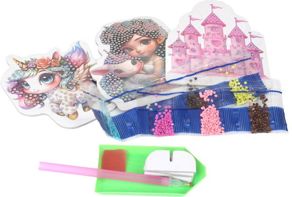 Изображение товара Набор алмазной вышивки MultiArt Принцесса и единорог / AMFP-128638