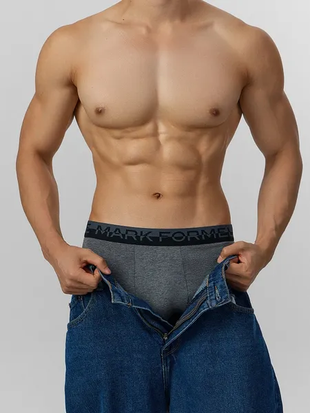 Изображение товара Трусы мужские Mark Formelle 411228 (р.82-92, темно-серый меланж 4348-F)