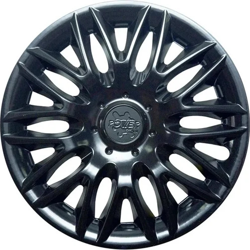 Изображение товара Набор колпаков LION Пауэр 14" карбон пруж. LW1418 (2шт, черный глянец)