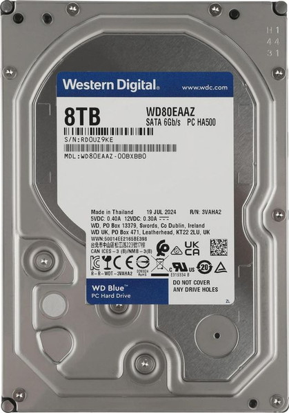 Изображение товара Жесткий диск Western Digital Desktop Blue 8TB (WD80EAAZ)