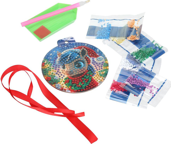 Изображение товара Набор алмазной вышивки MultiArt В форме круга Лошадка / AMIGR-130406