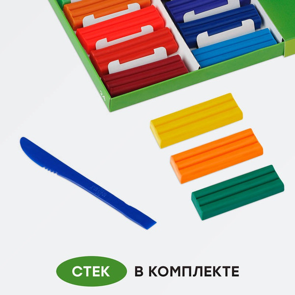 Изображение товара Пластилин ГАММА Пчелка / 190820201 (24цв)