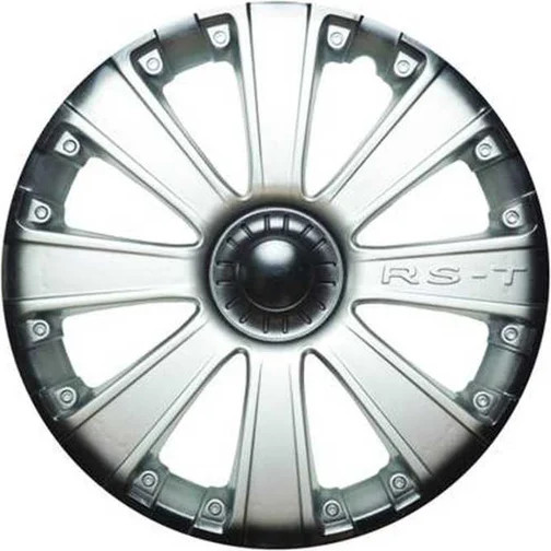 Изображение товара Набор колпаков LION RS-T 15" карбон пруж. AK1521 (2шт, серебристо-черный)