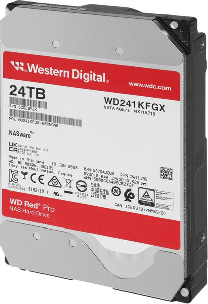 Изображение товара Жесткий диск Western Digital NAS Red Pro 24TB (WD241KFGX)