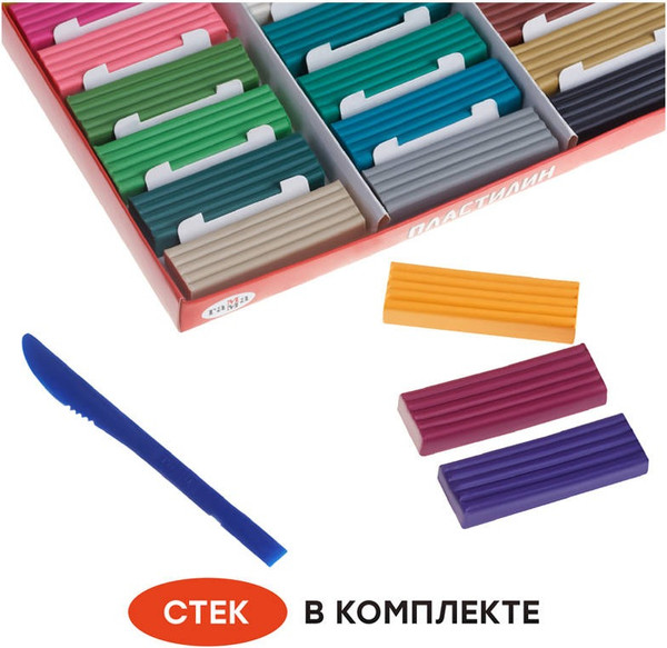 Изображение товара Пластилин ГАММА Мультики / 210119_04 (30цв)