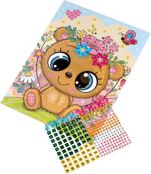 Изображение товара Набор алмазной вышивки MultiArt Кристальная мозаика Милый мишка / CRYST-108989