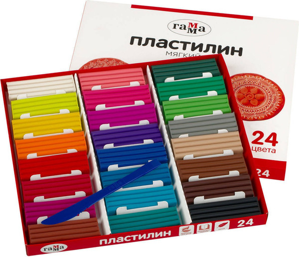 Изображение товара Пластилин ГАММА 2001241 (24цв)