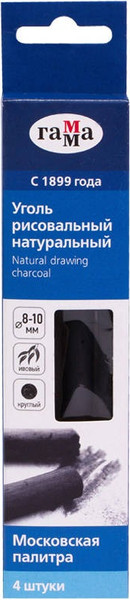 Изображение товара Набор угля для рисования ГАММА Московская палитра / 100119_04 (4шт)