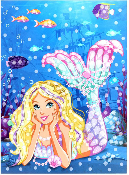 Изображение товара Набор алмазной вышивки MultiArt Кристальная мозаика Русалка / CRYST-RBAR