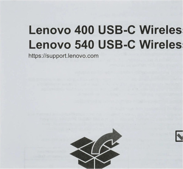 Изображение товара Мышь Lenovo 540 USB-C Wireless Compact / GY51D20869 (светло-серый)