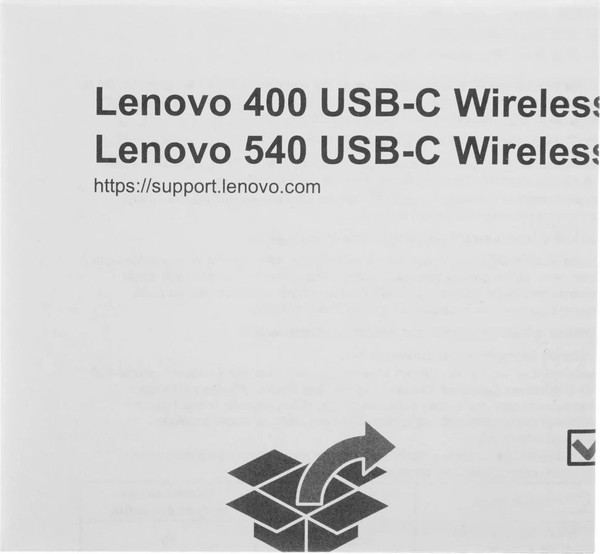 Изображение товара Мышь Lenovo 540 USB-C Wireless Compact / GY51D20867 (темно-серый)
