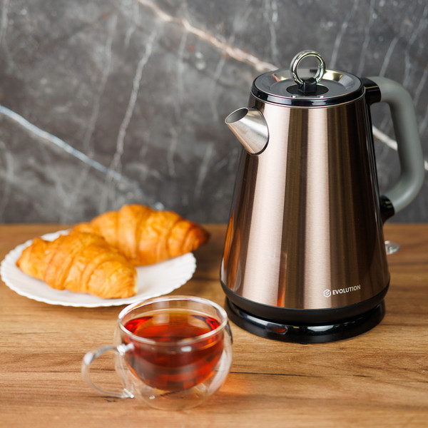 Изображение товара Электрочайник Evolution KP17153 Steel (золотой)
