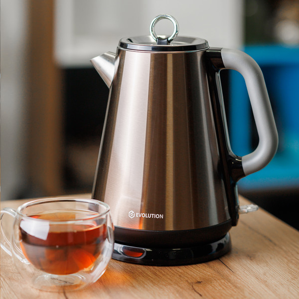 Изображение товара Электрочайник Evolution KP17153 Steel (золотой)