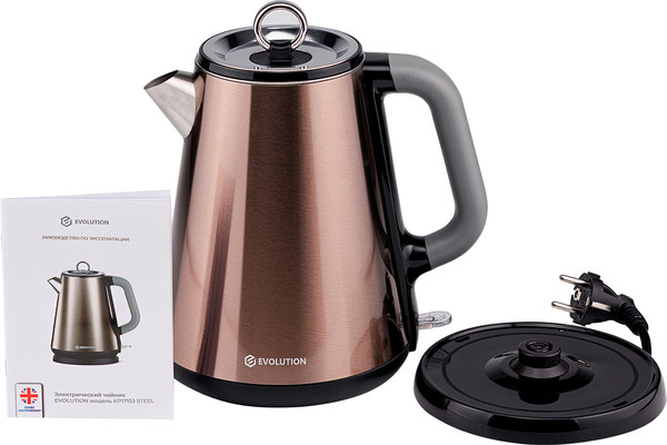 Изображение товара Электрочайник Evolution KP17153 Steel (золотой)