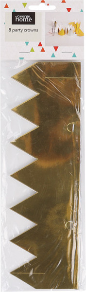 Изображение товара Украшение для праздника Darvish Корона / DV-H-1765 (8шт, золотой/серебряный)