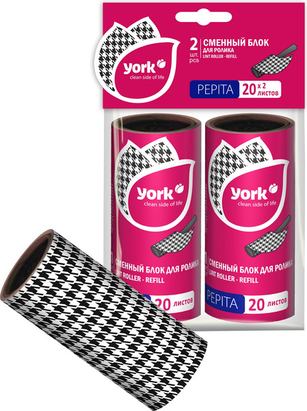 Изображение товара Сменный ролик для чистки одежды York Стайл Пепита 068160 (2шт)