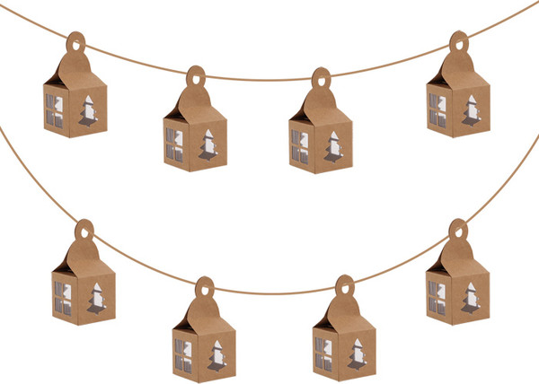 Изображение товара Набор новогодних подвесок Darvish Домики / DV-C-305 (8шт)