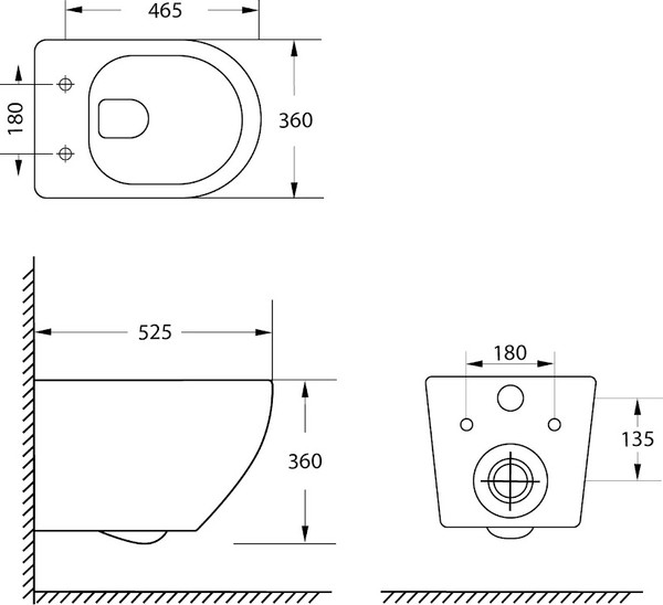 Изображение товара Унитаз подвесной Lauter Vortex 2110830VP + Breez 21GN7071CH
