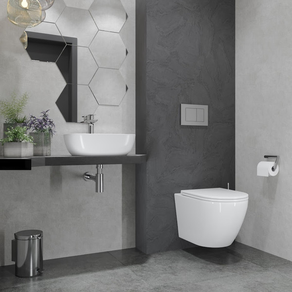 Изображение товара Унитаз подвесной Lauter Vortex 2110830VP + Breez 21GN7072BM