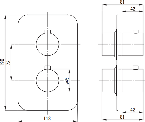 Изображение товара Душевая система со смесителем Deante Therm Box Gold BR BXYZREBT