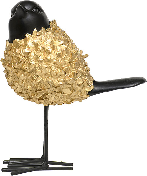 Изображение товара Статуэтка Вещицы Птица декоративная Tin-11 (золотой/черный)