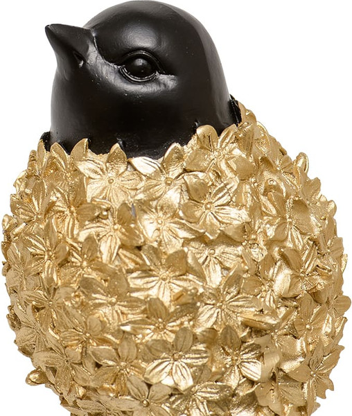 Изображение товара Статуэтка Вещицы Птица декоративная Tin-11 (золотой/черный)