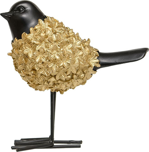 Изображение товара Статуэтка Вещицы Птица декоративная Tin-10 (золотой/черный)