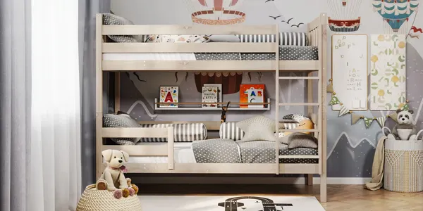 Изображение товара Двухъярусная кровать детская Савушка Савушка-03 80x160 (без окрашивания)