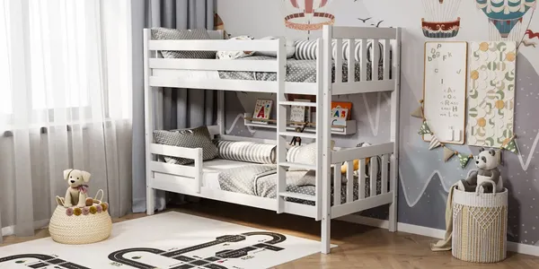 Изображение товара Двухъярусная кровать детская Савушка Савушка-03 80x160 (белый)