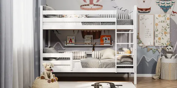 Изображение товара Двухъярусная кровать детская Савушка Савушка-03 80x160 (белый)