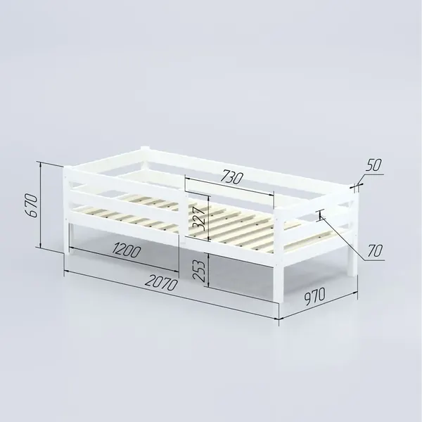 Изображение товара Кровать-тахта детская Савушка Савушка-03 90x200 (желтый)