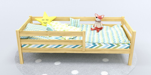 Изображение товара Кровать-тахта детская Савушка Савушка-03 90x200 (без окрашивания)